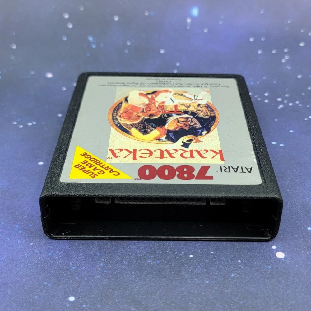 Atari 7800 Karateka Super Game Cartridge CX7822 Vintage Retro Video Game